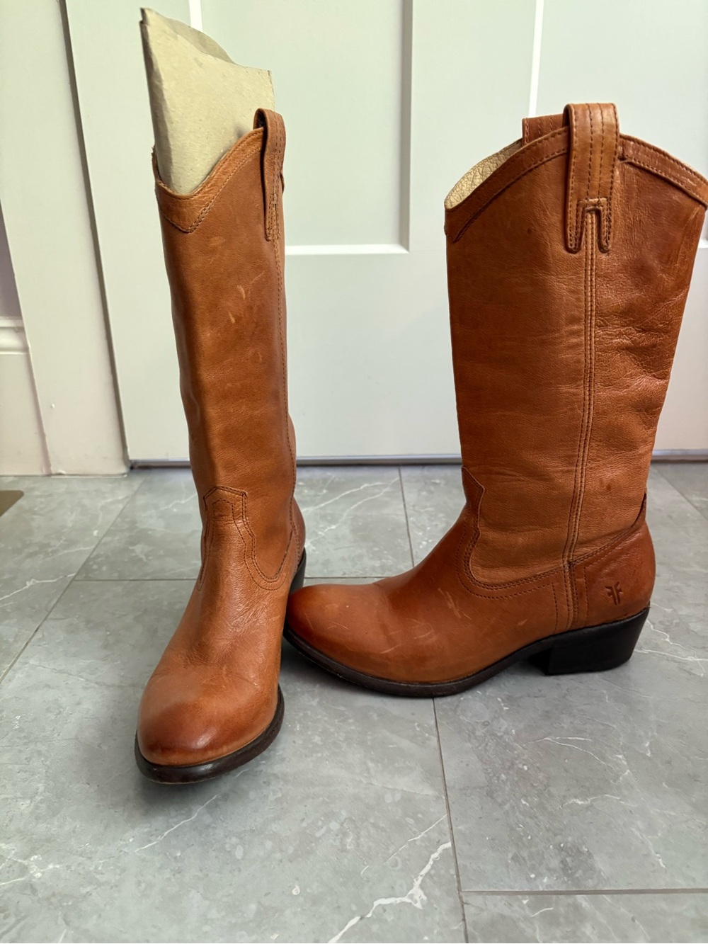 Frye Leather Cowboy Boots Size 7